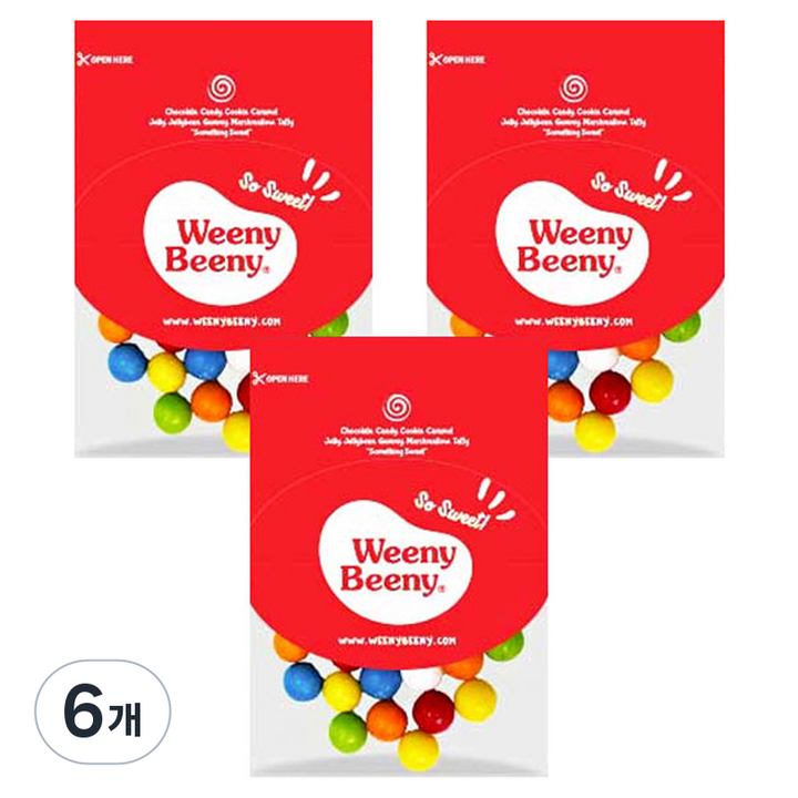 위니비니 껌볼, 50g, 6개