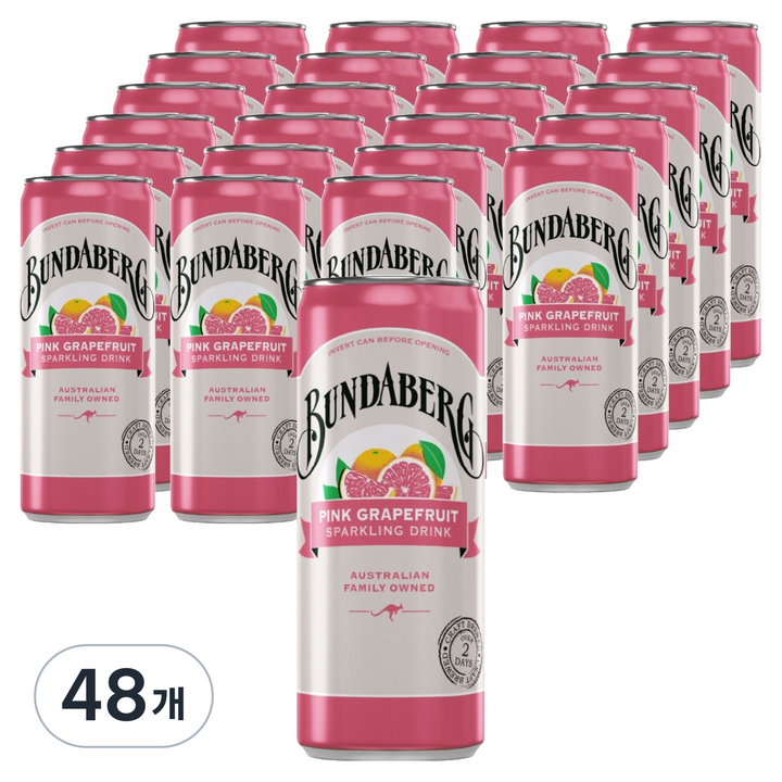 분다버그 핑크 그레이프 프루트 캔, 48개, 250ml