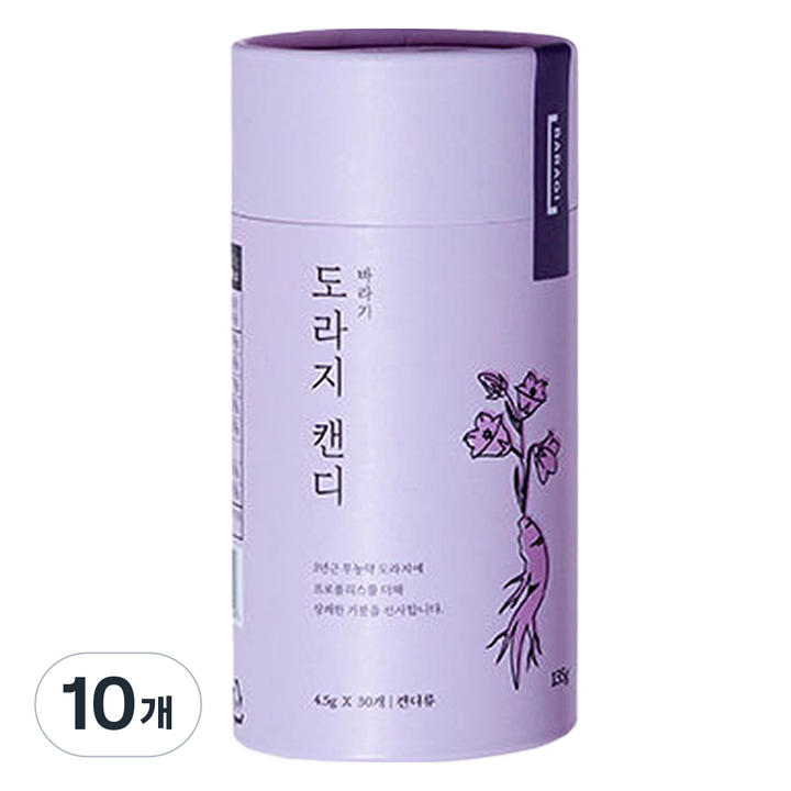 바라기 도라지 캔디 30p, 135g, 10개
