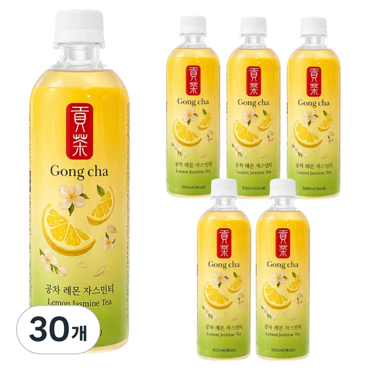 공차 레몬 자스민티, 30개, 500ml