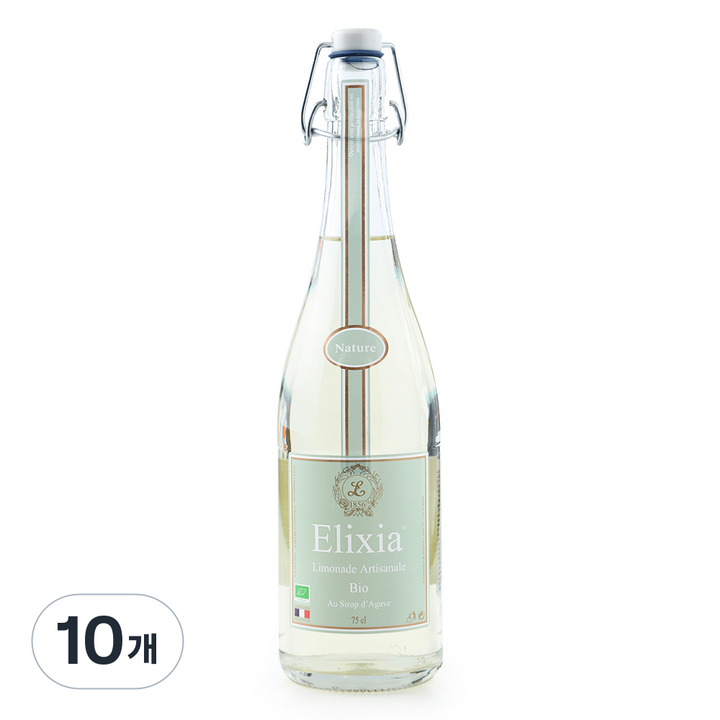 엘릭시아 유기농 레몬 탄산음료, 750ml, 10개