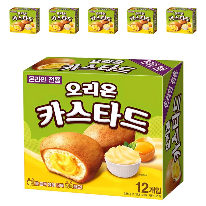 오리온 카스타드, 288g, 6개