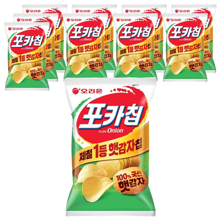 오리온 포카칩 어니언맛, 137g, 10개