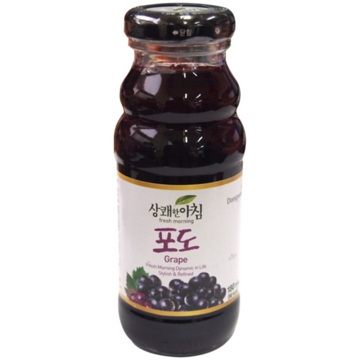 상쾌한아침 포도 주스, 180ml, 12개