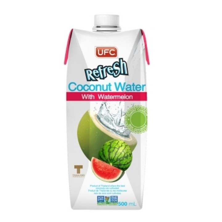 UFC 코코넛워터 수박 과일주스, 12개, 500ml
