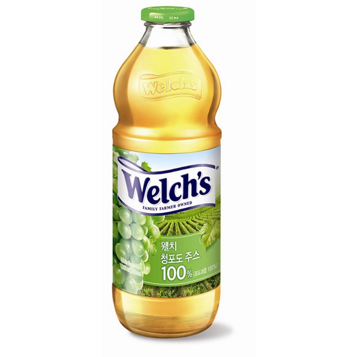 웰치 청포도 주스 1000ml, 1L, 8개