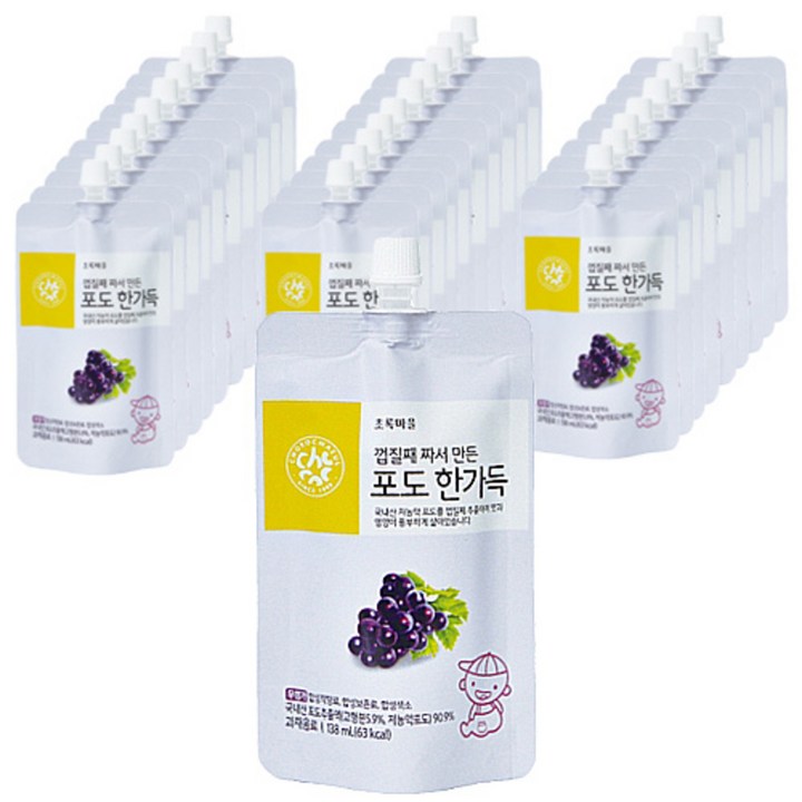 초록마을 포도한가득 음료, 138ml, 30개