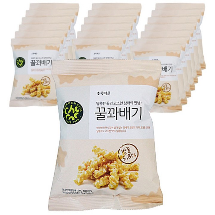 초록마을 꿀꽈배기, 20개, 75g
