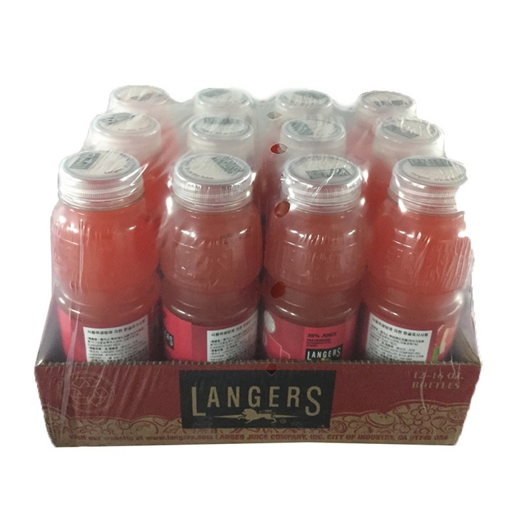 랭거스 루비레드자몽 주스, 474ml, 12개