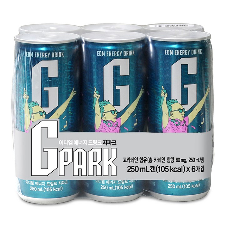 G-PARK EDM 에너지드링크, 6개, 250ml
