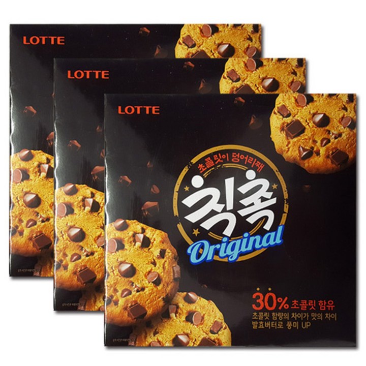 롯데웰푸드 칙촉 오리지널, 180g, 3개