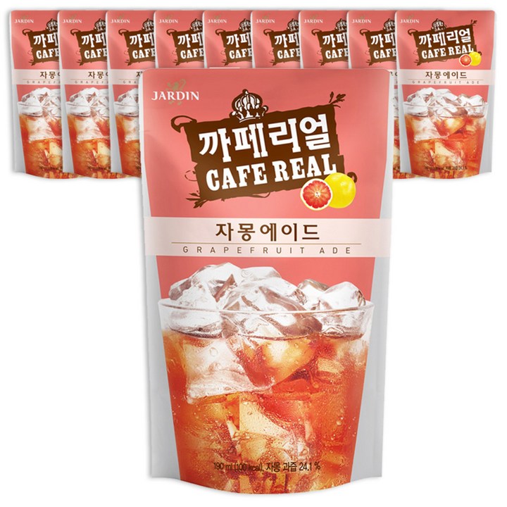 쟈뎅 까페리얼 자몽에이드, 190ml, 10개