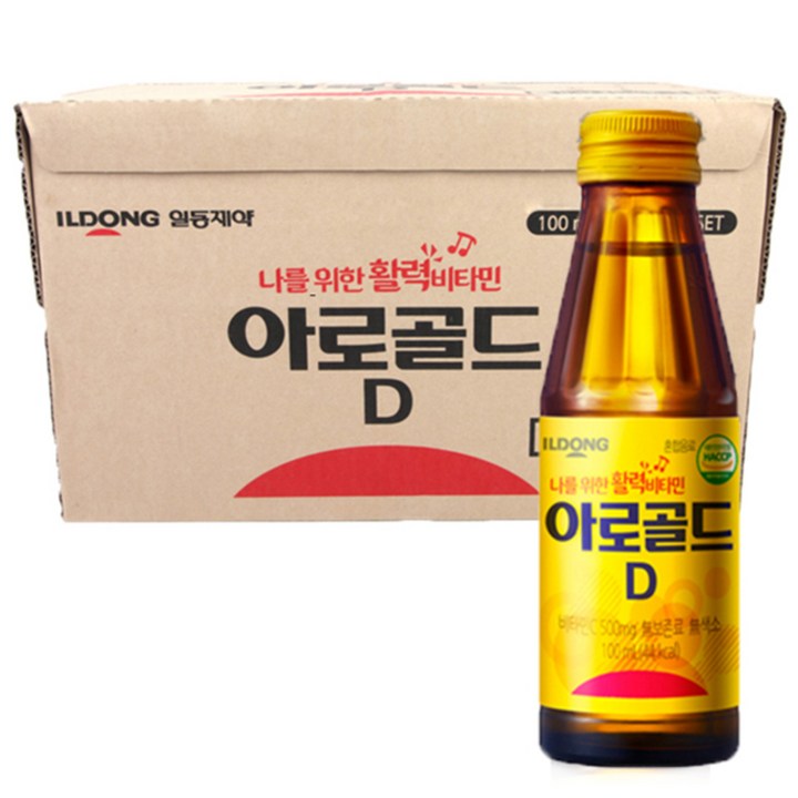 일동제약 아로골드D 비타민음료, 100개, 100ml