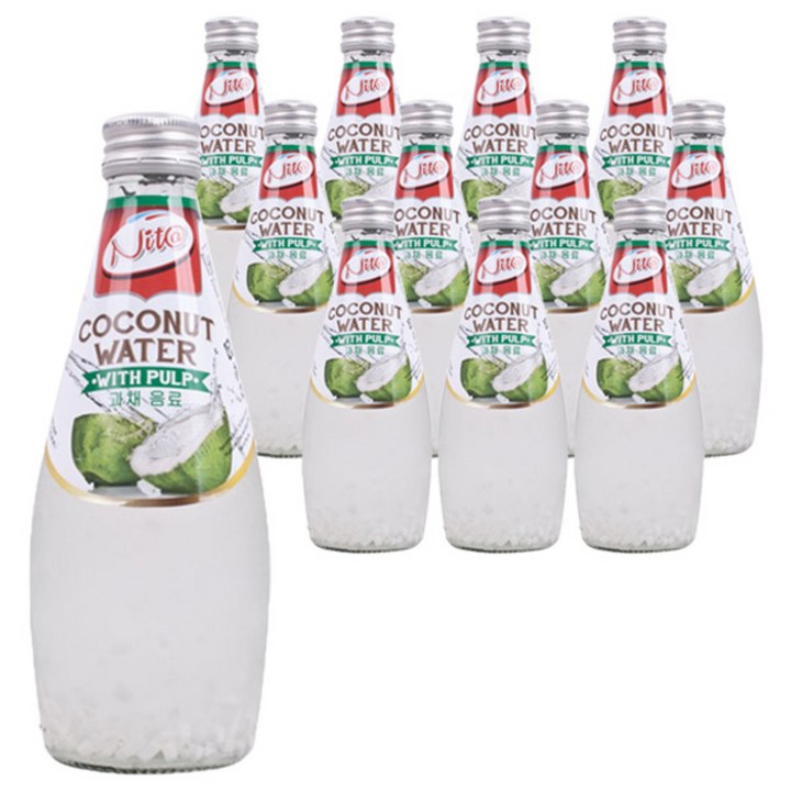 니타 코코넛워터 위드 펄프, 290ml, 12개