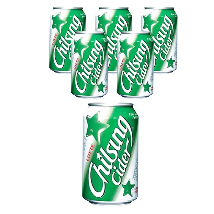 칠성사이다 업소용 탄산음료, 355ml, 6개