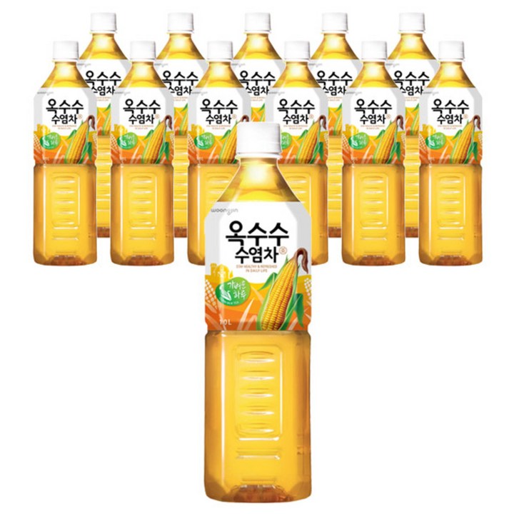 웅진 옥수수수염차, 1L, 12개