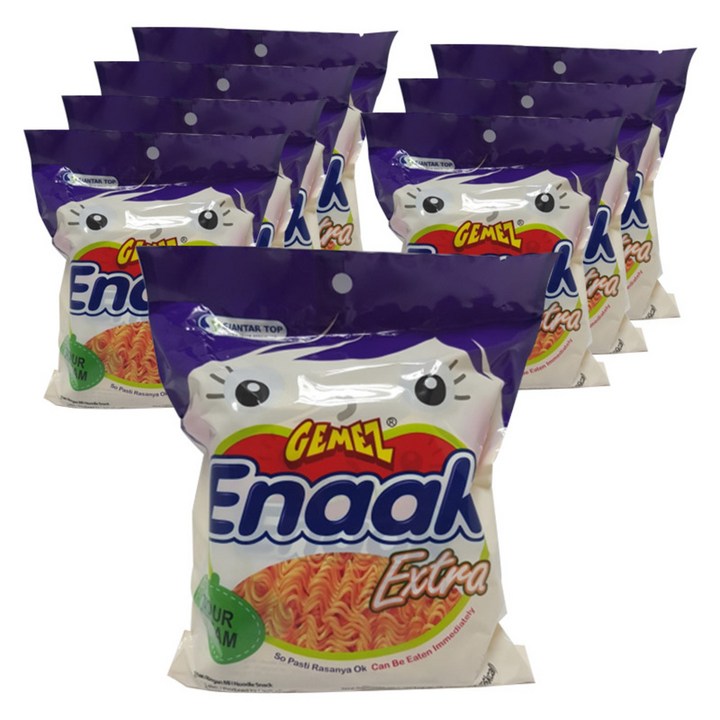 게메즈 에낙 라면과자 사워크림맛, 90g, 8개