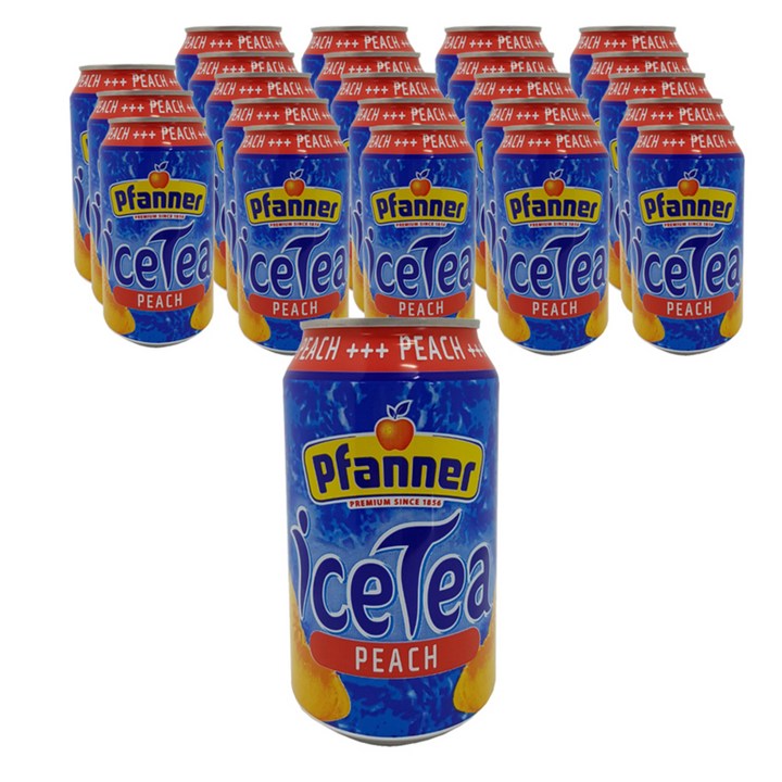 Pfanner 아이스티 복숭아, 24개, 330ml