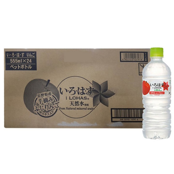 이로하스 혼합음료 사과맛, 555ml, 24개