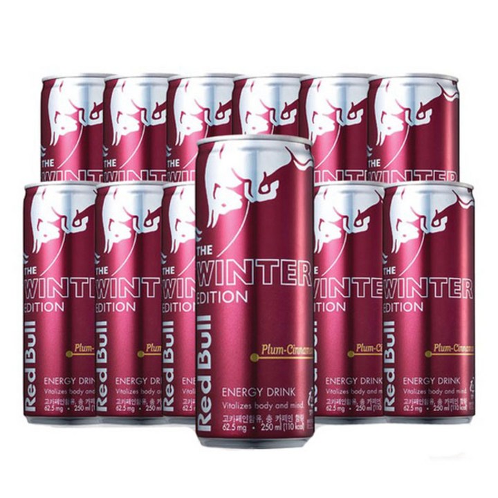 레드불 더 윈터 에디션 에너지음료, 250ml, 12개입