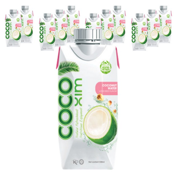 코코씸 코코넛 워터 연꽃 씨향, 12개, 330ml