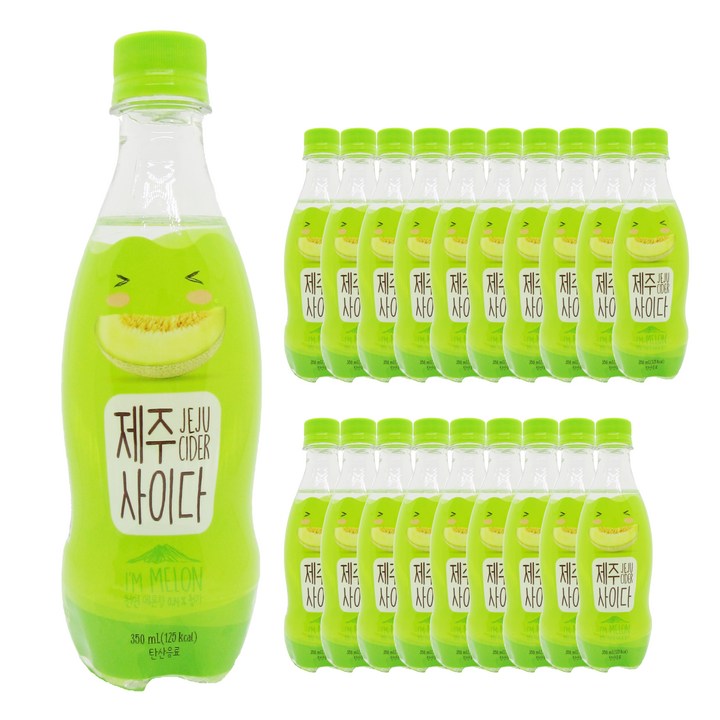 제주사이다 아임 멜론, 350ml, 20개