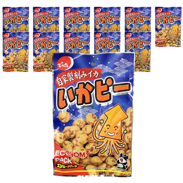 덴로쿠 이카피 땅콩과자, 64g, 12개