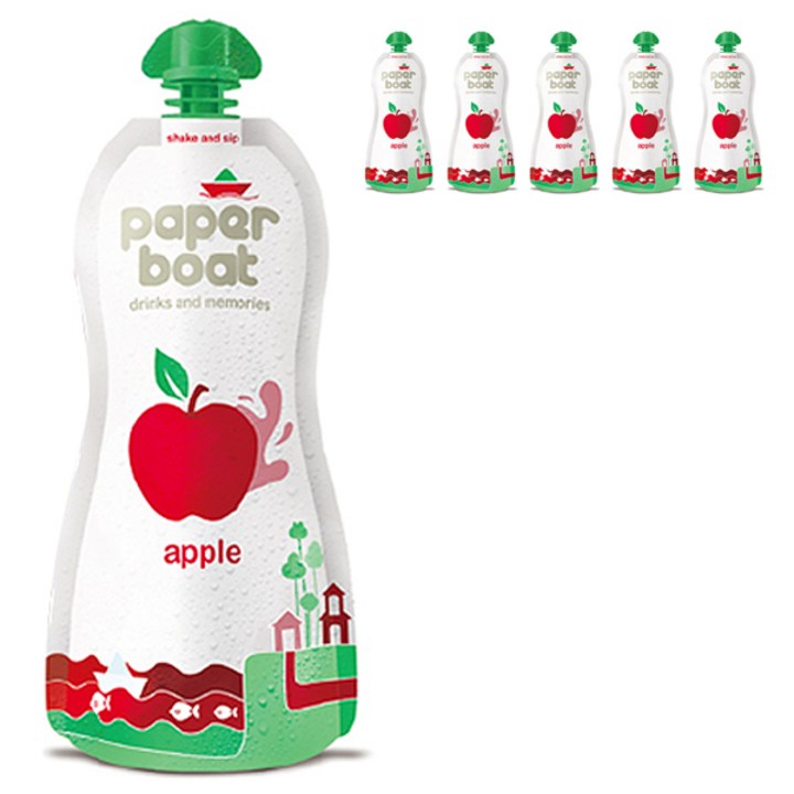 페이퍼보트 사과드링크, 200ml, 6개