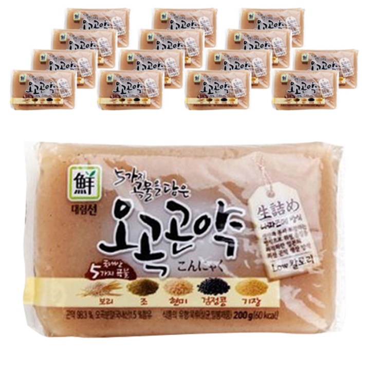 대림선 5가지 곡물을 담은 오곡곤약, 200g, 15개입