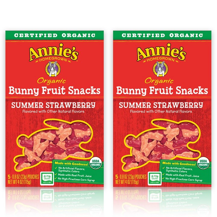General Mills Sales 애니스 유기농젤리 써머스트로페리 츄잉젤리, 10개입, 23g