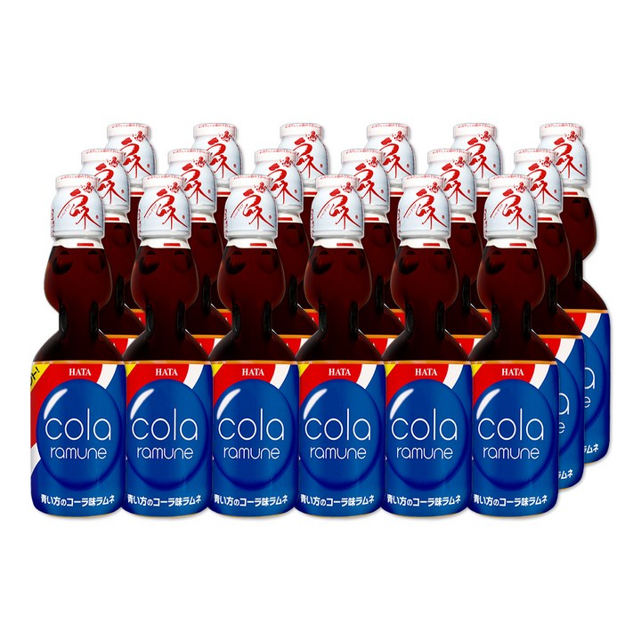 하타코센 푸른 콜라맛 라무네, 200ml, 15개