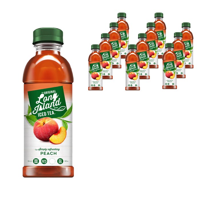 롱아일랜드 아이스티 피치향 음료, 532ml, 12개