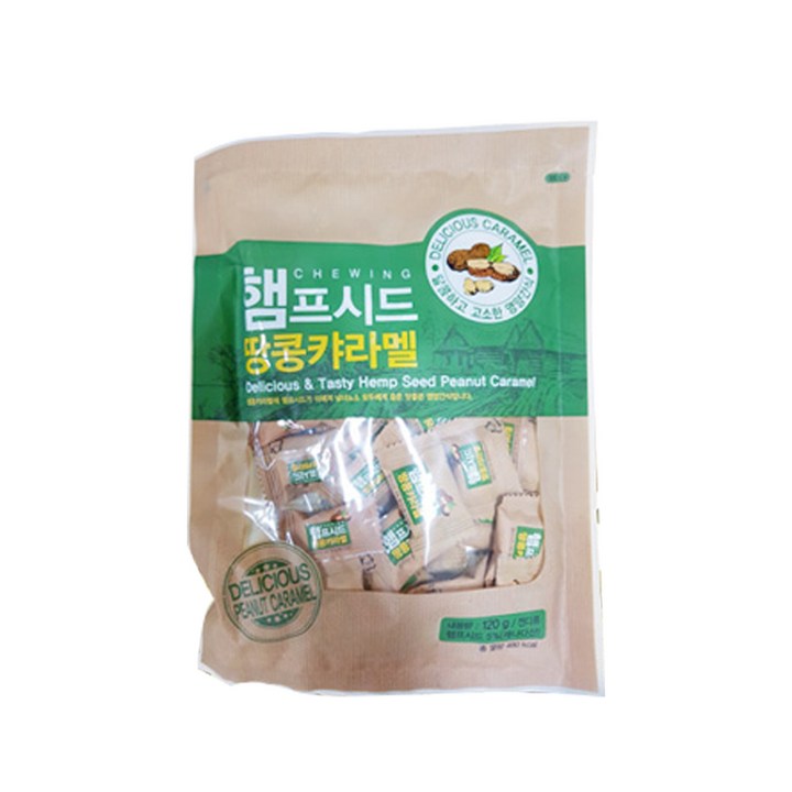 인신 햄프시드 땅콩캬라멜, 120g, 1개