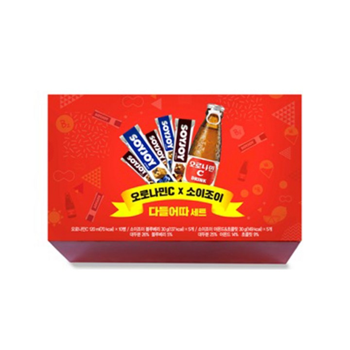 동아오츠카 오로나민C 10p + 소이조이 블루베리 5p + 소이조이 아몬드 초콜릿 5p 다들어따 세트, 1세트, 120ml