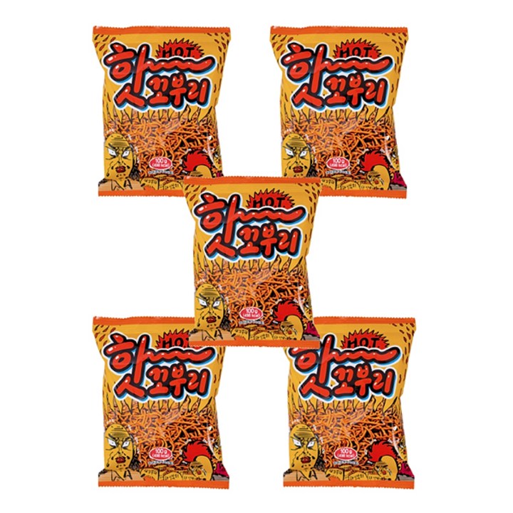 대하식품 핫꼬부리, 100g, 5개