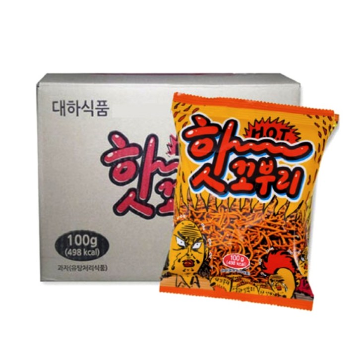 대하식품 핫꼬부리, 100g, 20개