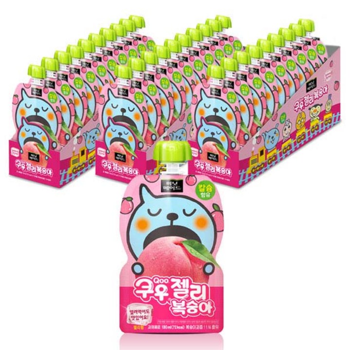 쿠우 젤리 복숭아, 30개, 130ml