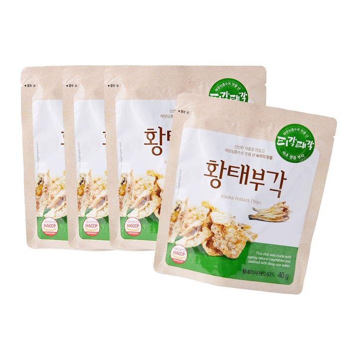 티각태각 황태부각, 4개, 40g