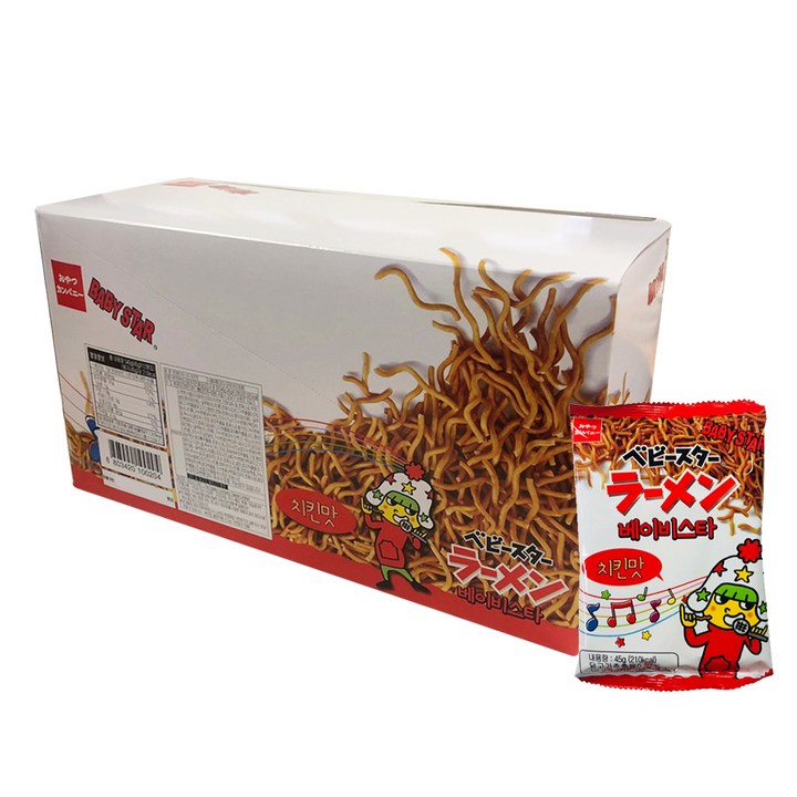 베이비스타 치킨맛 과자, 45g, 12개