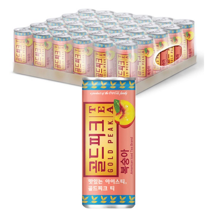 코카콜라 골드피크 복숭아, 240ml, 30개