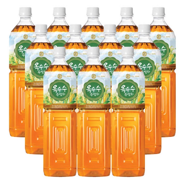 코카콜라 몸에 좋은 옥수수수염차, 1.5L, 12개