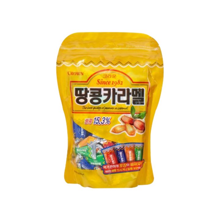 크라운 땅콩 카라멜, 600g, 1개