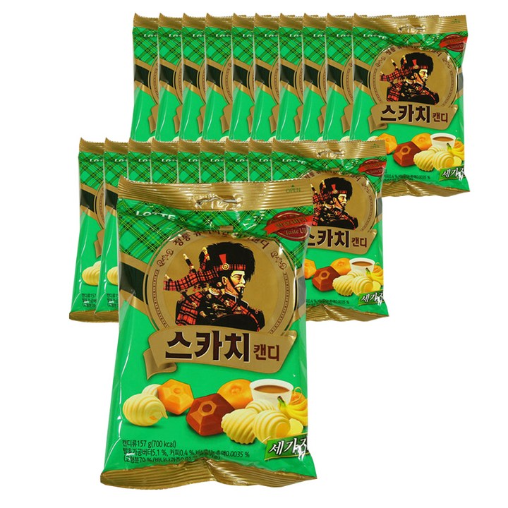 롯데웰푸드 스카치 세가지맛, 157g, 20개