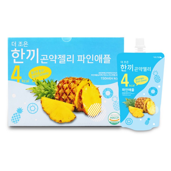 더존건강 더 조은 한끼곤약젤리 파인애플, 150ml, 10개