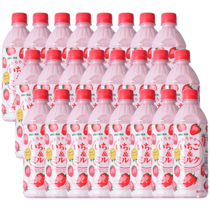 산가리아 딸기 & 밀크, 500ml, 24개