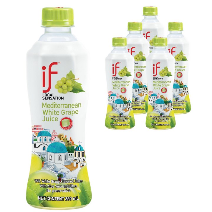 if 청포도 주스, 350ml, 6개