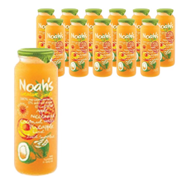노아주스 넥타린 코코넛 파인애플 플러스 스무디, 260ml, 12개