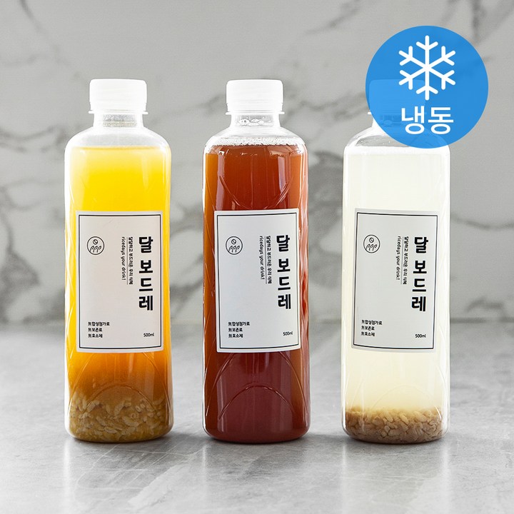 달 보드레 식혜 500ml + 수정과 500ml + 호박 500ml (냉동), 1세트