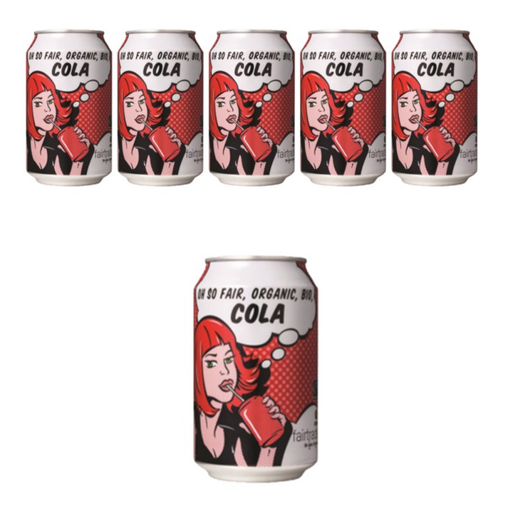 다온엠엔씨 유기농 옥스팜 공정무역 콜라, 6개, 330ml
