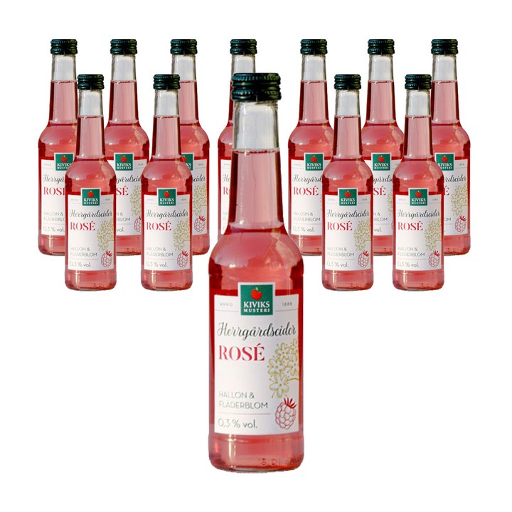 키빅스 로제 사이더 엘더향 & 라즈베리향, 275ml, 12개